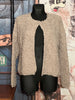 Cardigan en maille bouclette beige