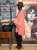 Poncho mit Kapuze "Banditas" ultra looké & oversize pink/koralle