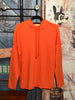 Orangefarbenes Kapuzensweatshirt