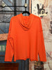 Orangefarbenes Kapuzensweatshirt