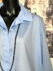 Chemise longue + SIZE bleue