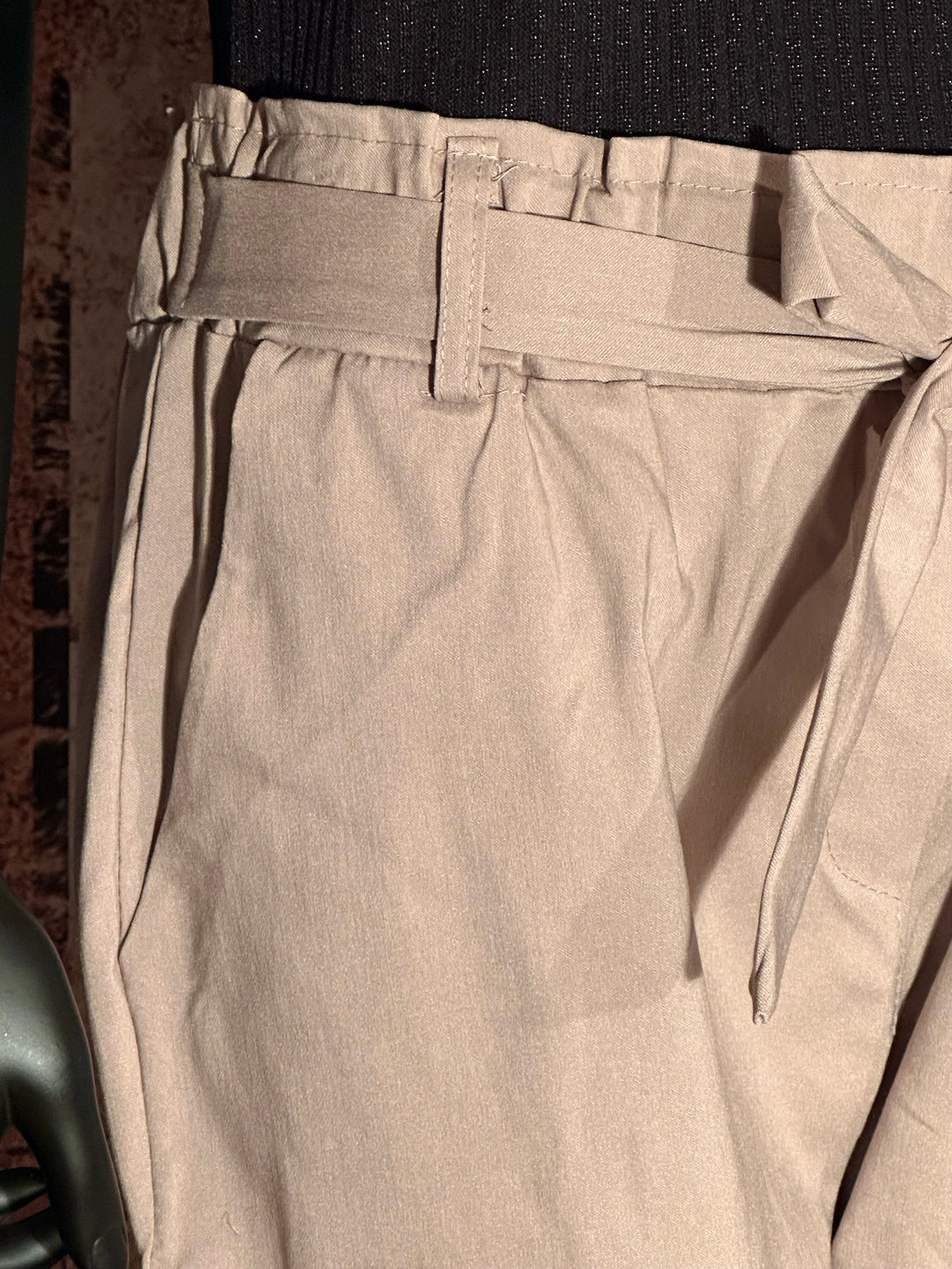 Pantalon taille élastique + size taupe (42/46) MADE IN 🇮🇹