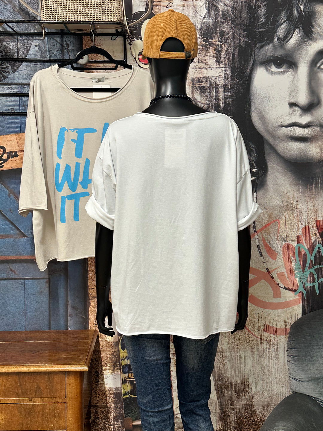 Oversize-T-Shirt „IT IS WHAT IT IS” (40/44) MADE IN ITALY