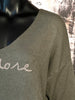 Pullover "J'adore" khaki