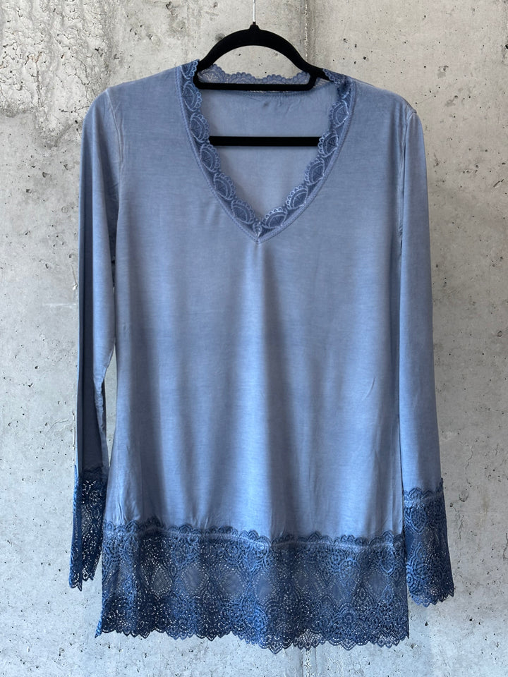 Sous-pull manches longues dentelle 36/42 MADE IN 🇮🇹