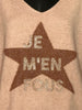 Pull "Je m'en fous" beige