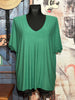 T-shirt fluide vert italien