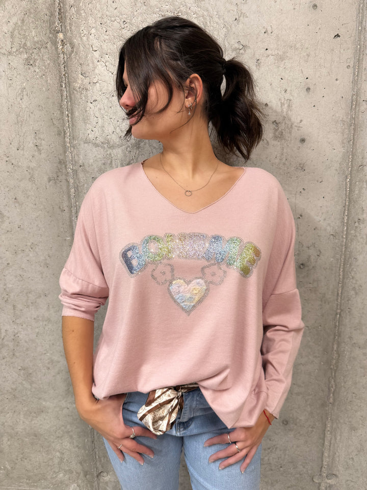 Pull col V "Bohème" (42/46) MADE IN ITALY