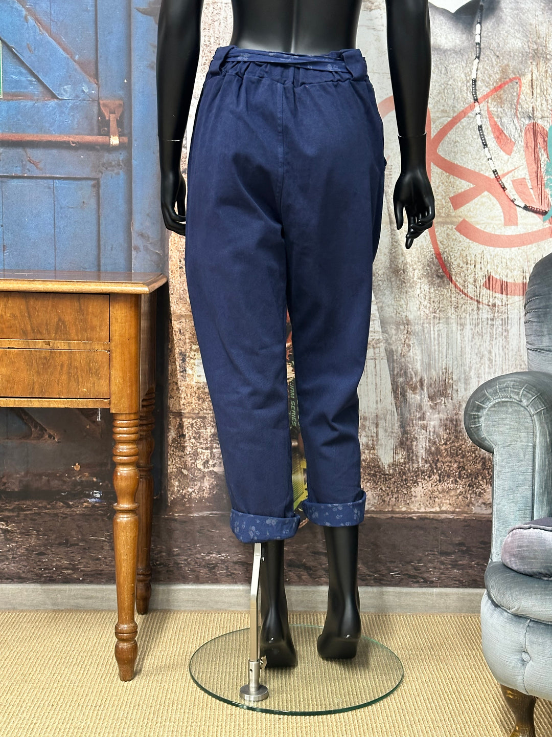 Hose in Übergröße mit bedrucktem Bund und Umschlag (42/46) MADE IN ITALY