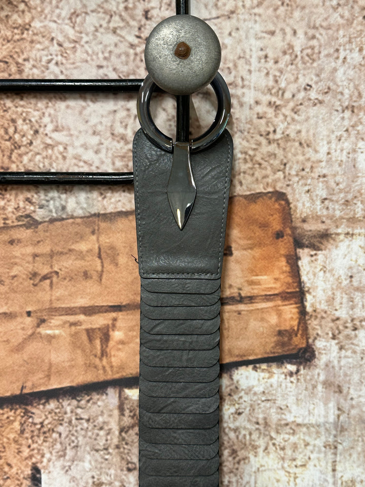 Ceinture élastique boucle anthracite