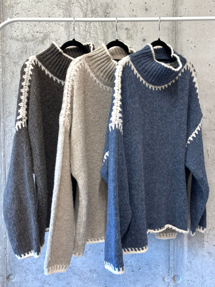 Pull en maille style "Norvégien" (38/44) MADE IN 🇮🇹