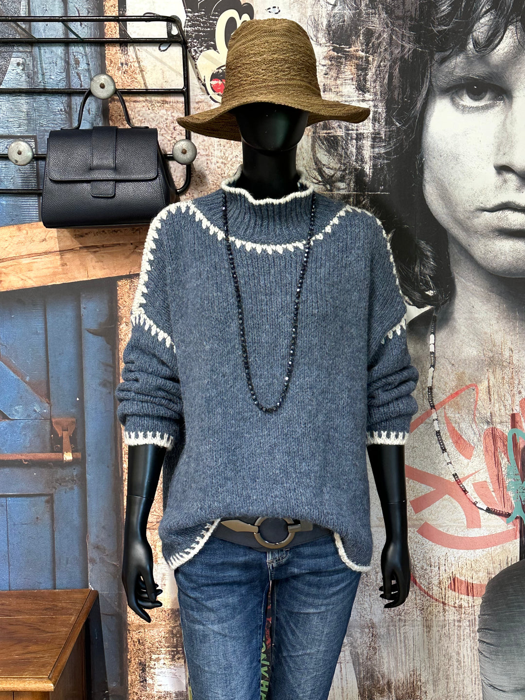 Pull en maille style "Norvégien" (38/44) MADE IN 🇮🇹