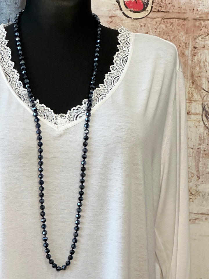 Sous pull dentelle + SIZE (44/48) blanc