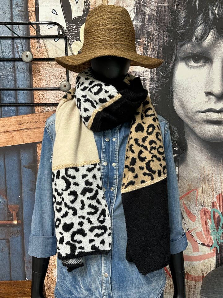 Écharpe "Léo & lurex doré"