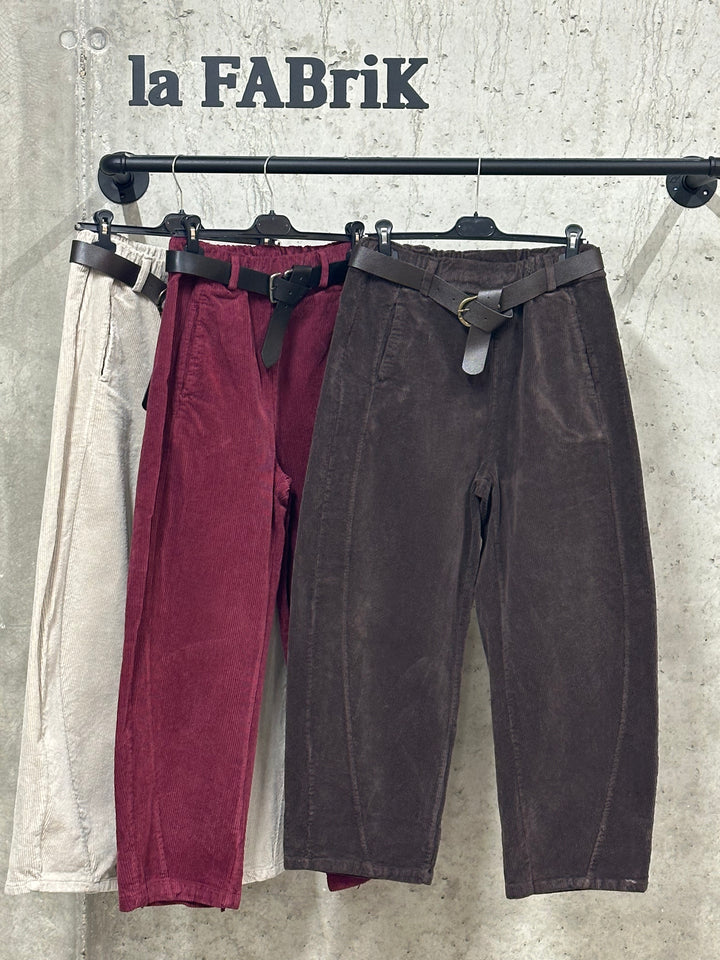 Pantalon ballon en velours côtelé "Lucien" 40/44 MADE IN ITALY