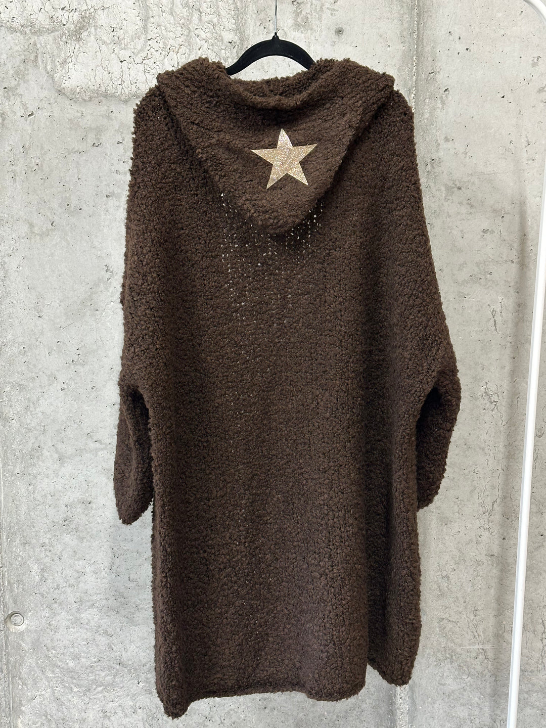 Gilet à capuche bouclette (40/46) MADE IN 🇮🇹