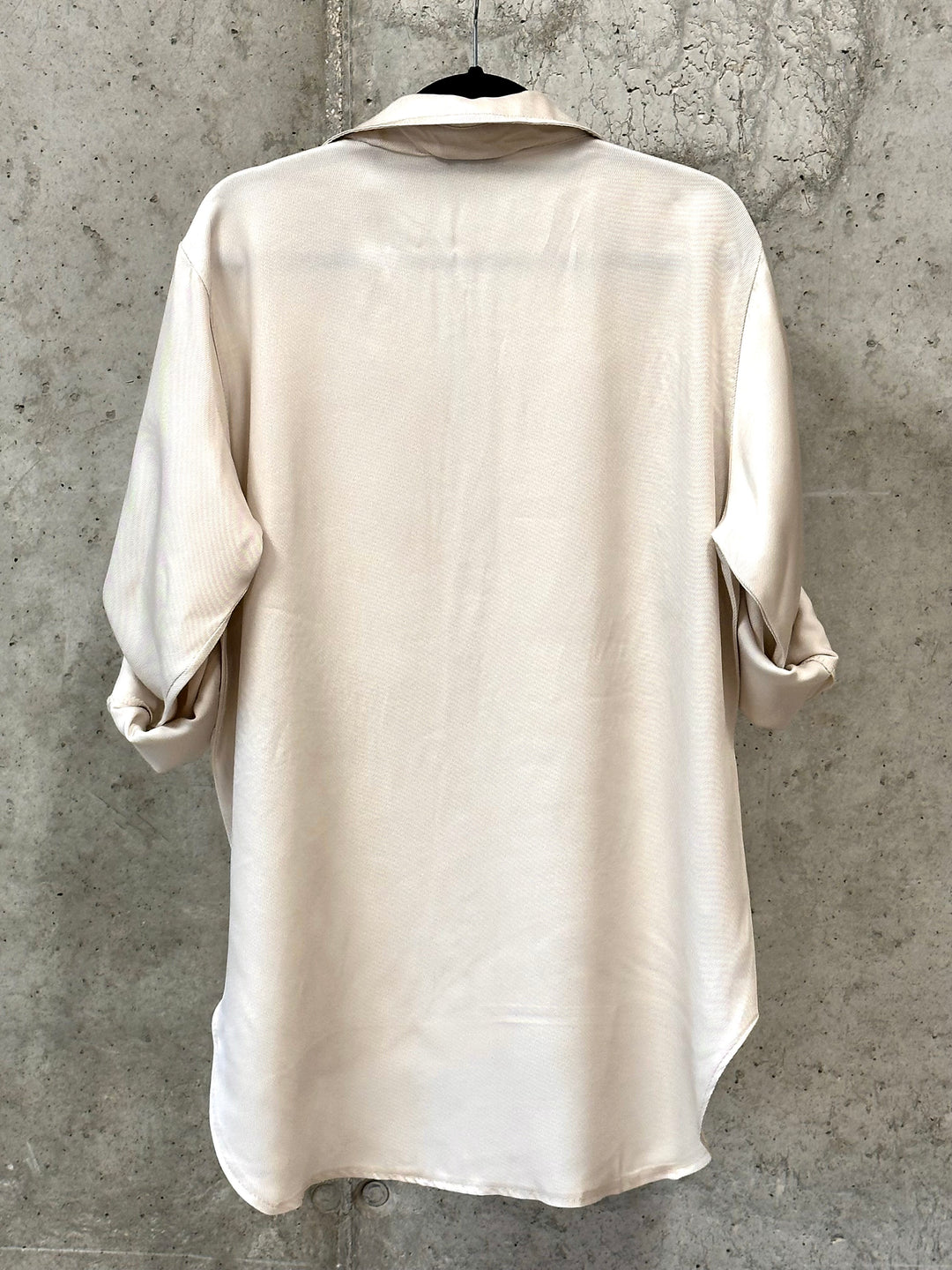 Chemisier/tunique motif "floral" bijoux beige (38/42) MADE IN ITALY