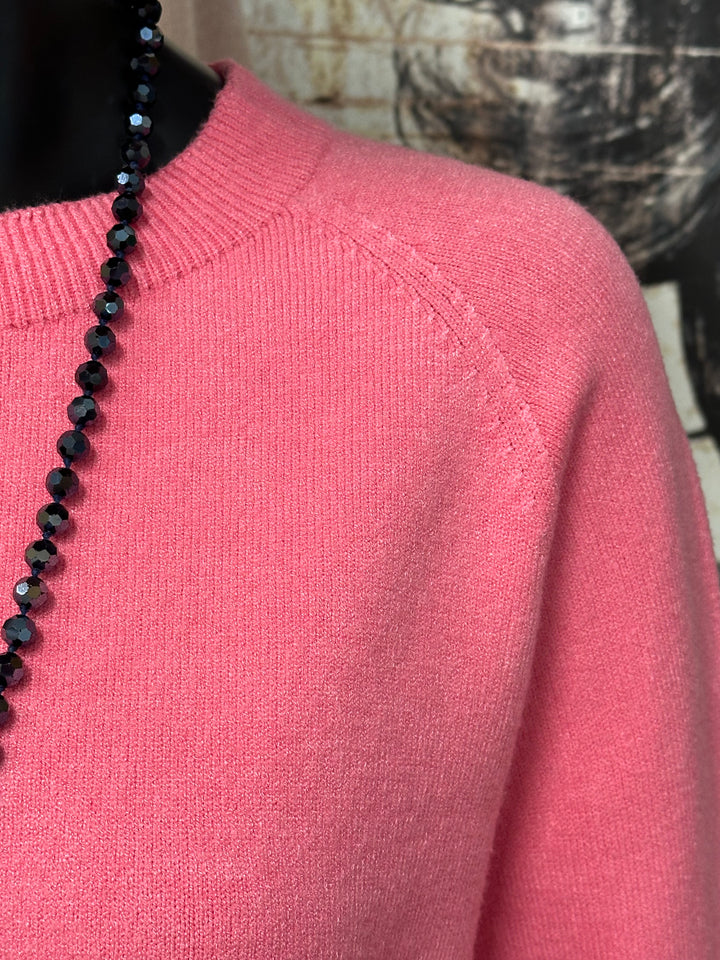 Petit pull court uni col rond (34/36) MADE IN ITALY