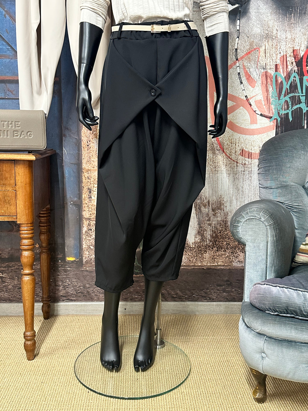 Pantalon Sarouel à pans croisés (38/42) MADE IN ITALY