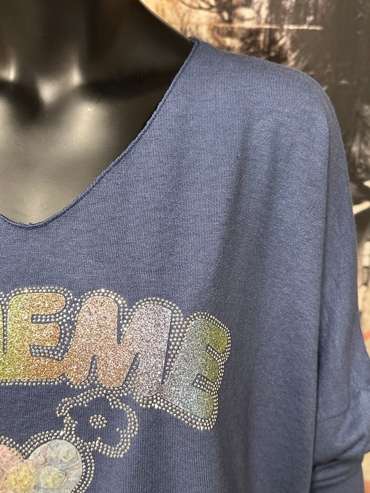 Pull col V "Bohème" (42/46) MADE IN ITALY