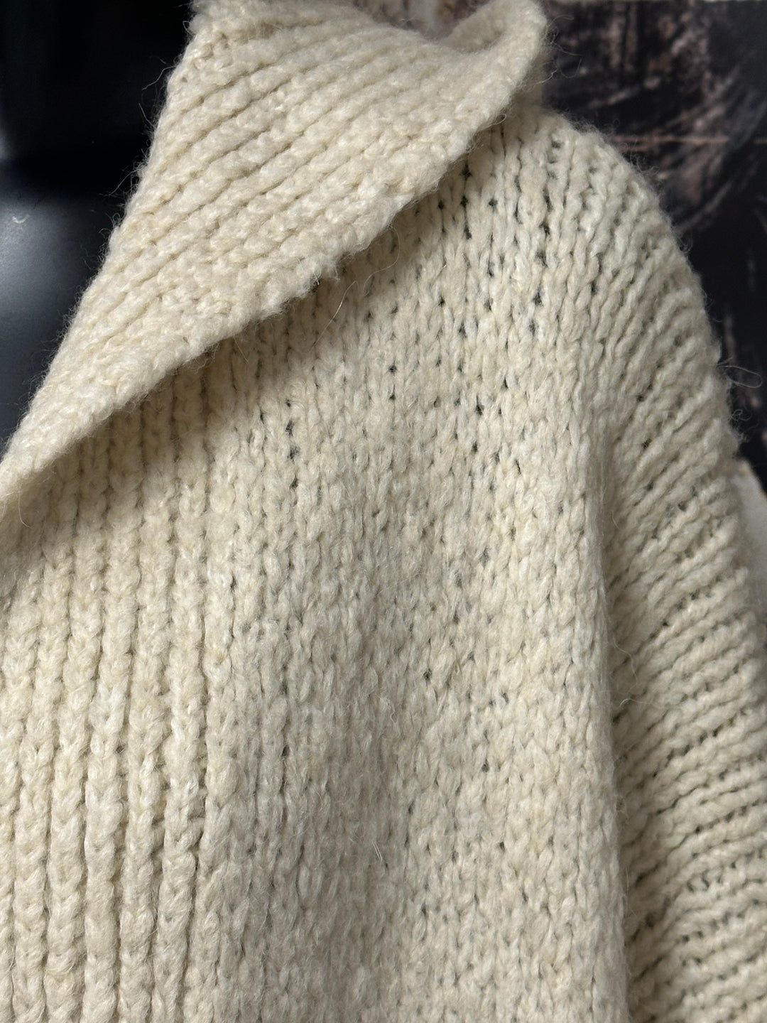 Gilet long à capuche en maille  (40/46) MADE IN ITALY