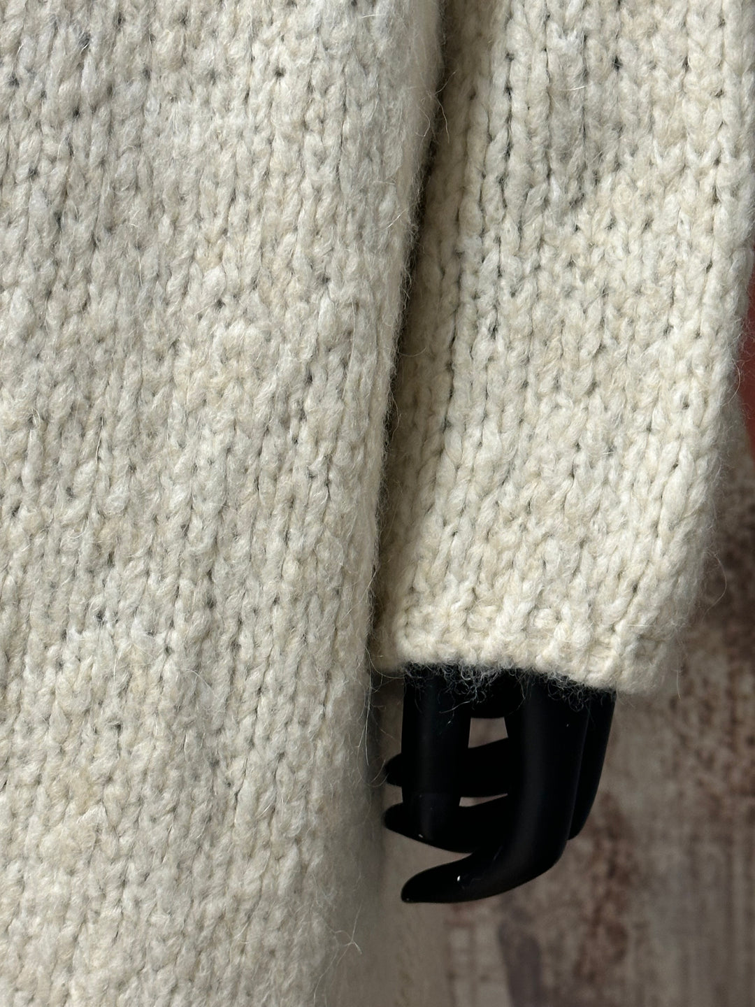 Gilet long à capuche en maille  (40/46) MADE IN ITALY