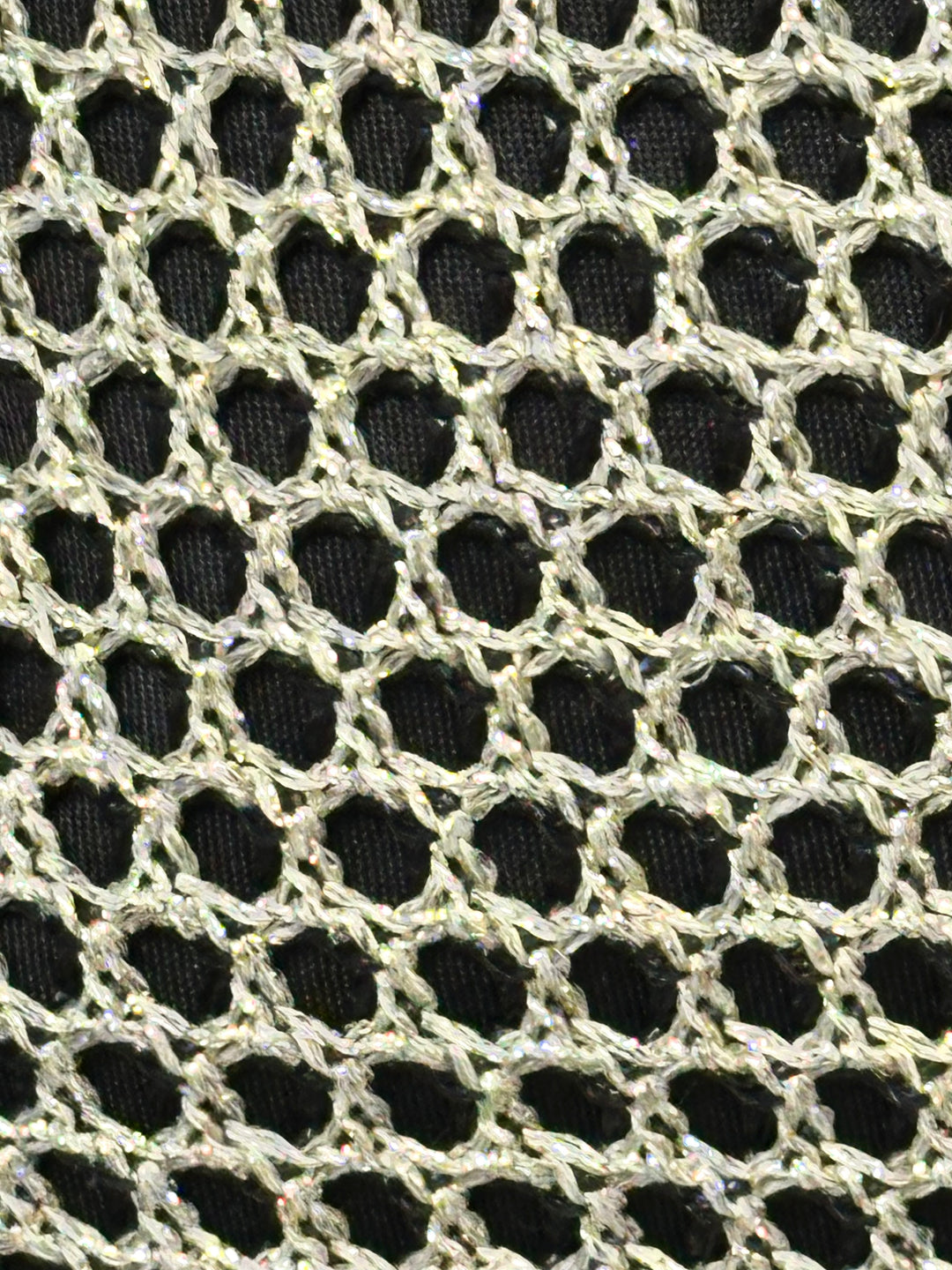 Sac banane maille dorée métallisée