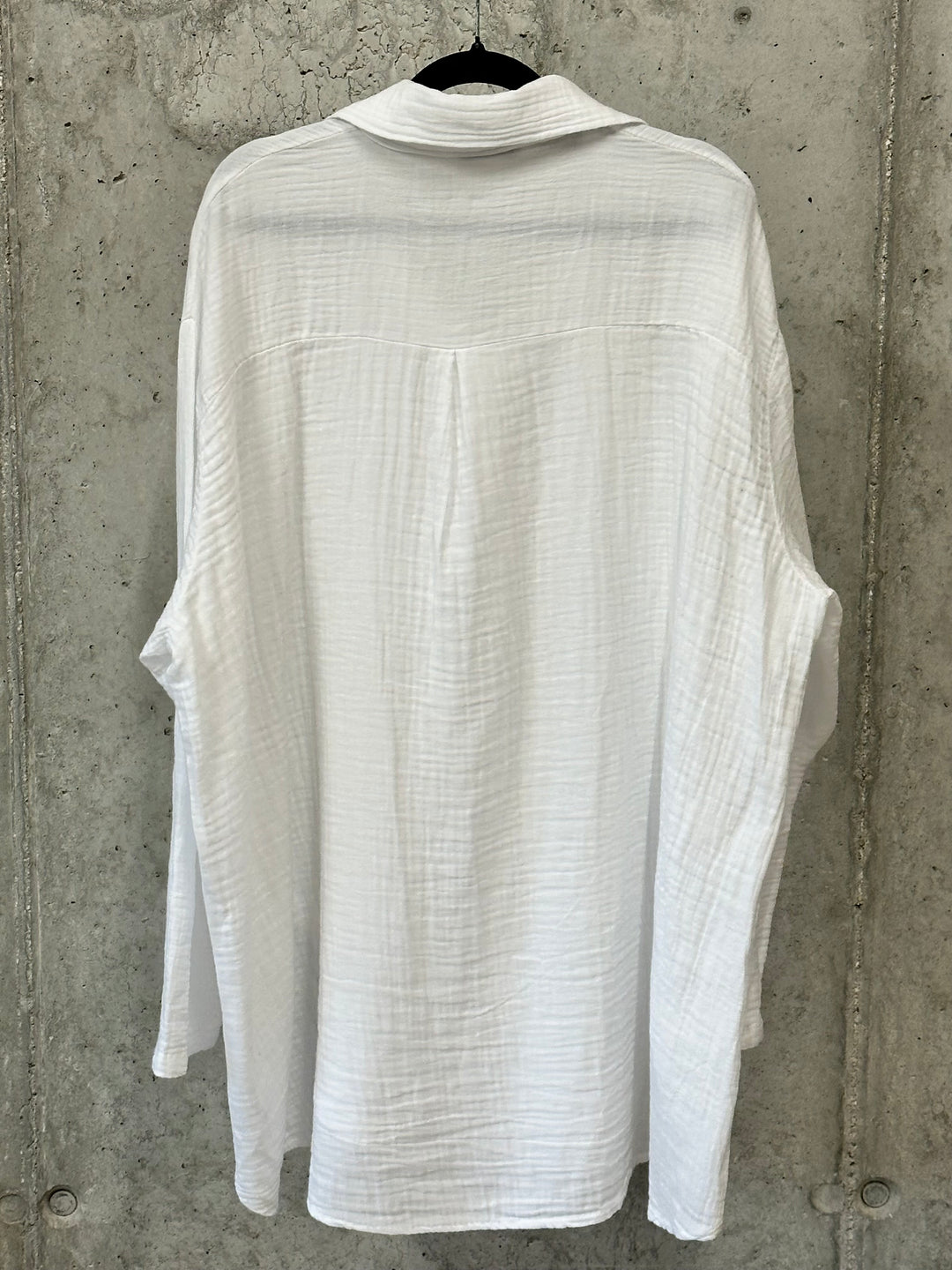 Tunique oversize en gaze de coton (42/48) MADE IN ITALY