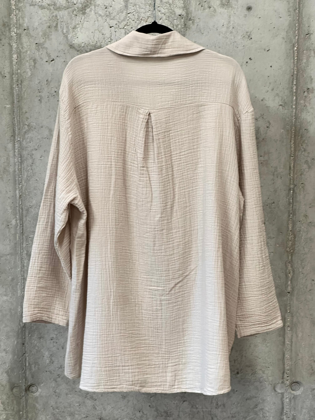 Tunique oversize en gaze de coton (42/48) MADE IN ITALY