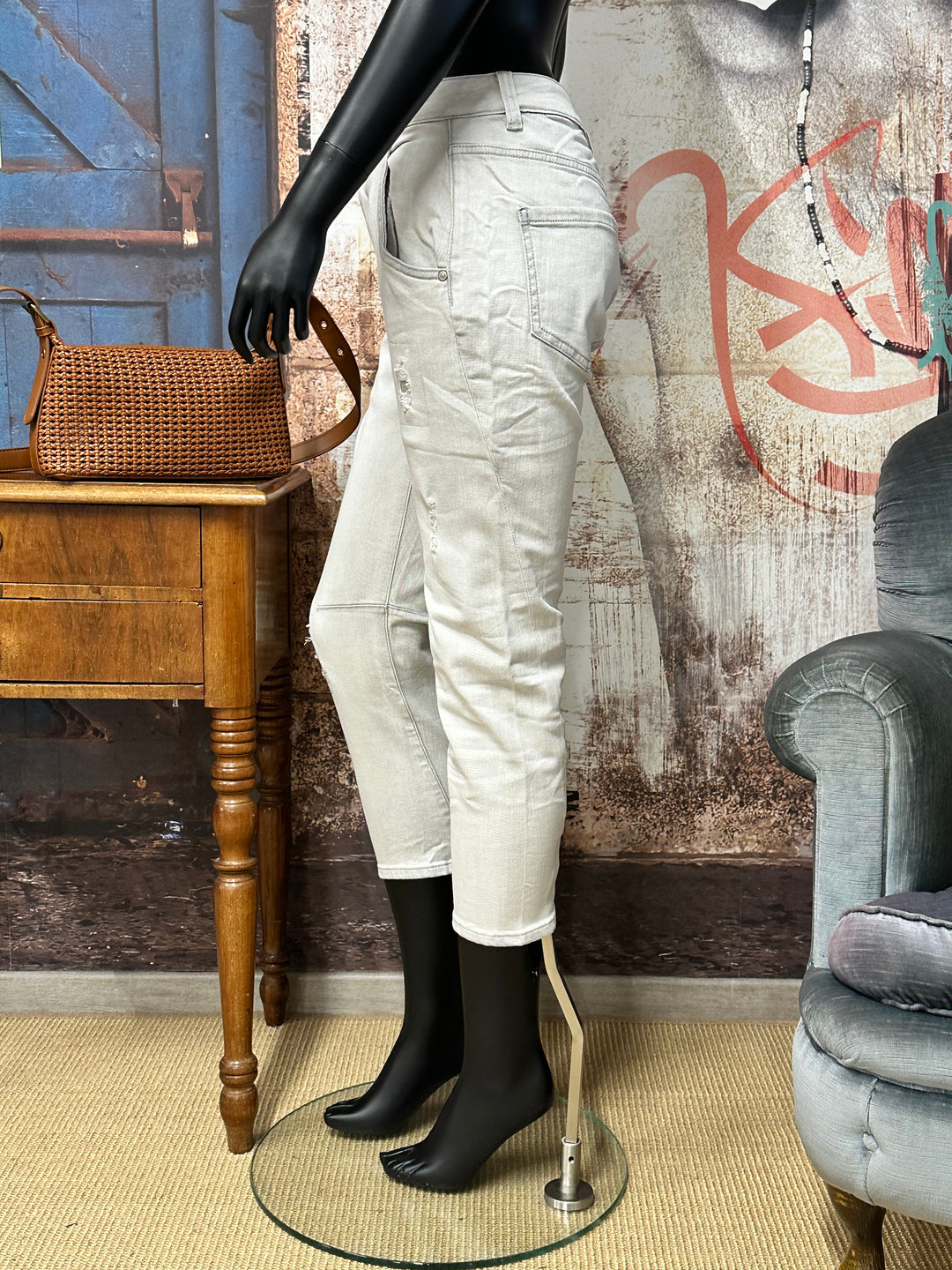 Jean gris clair "Streetwear structuré" (S ➡️ XL)