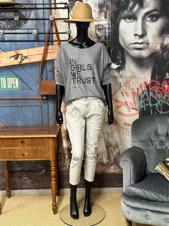 Jean gris clair "Streetwear structuré" (S ➡️ XL)