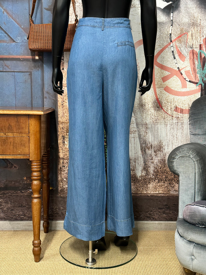 Ensemble 2 pièces "Bohème-chic" en denim clair (38 ➡️ 42)