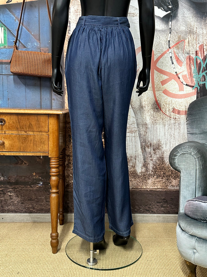 Ensemble 2 pièces "élégant & structuré" en denim brut (38 ➡️ 44)