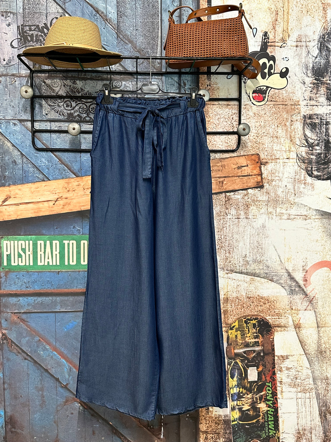 Pantalon taille élastique large & fluide (36/38) MADE IN ITALY