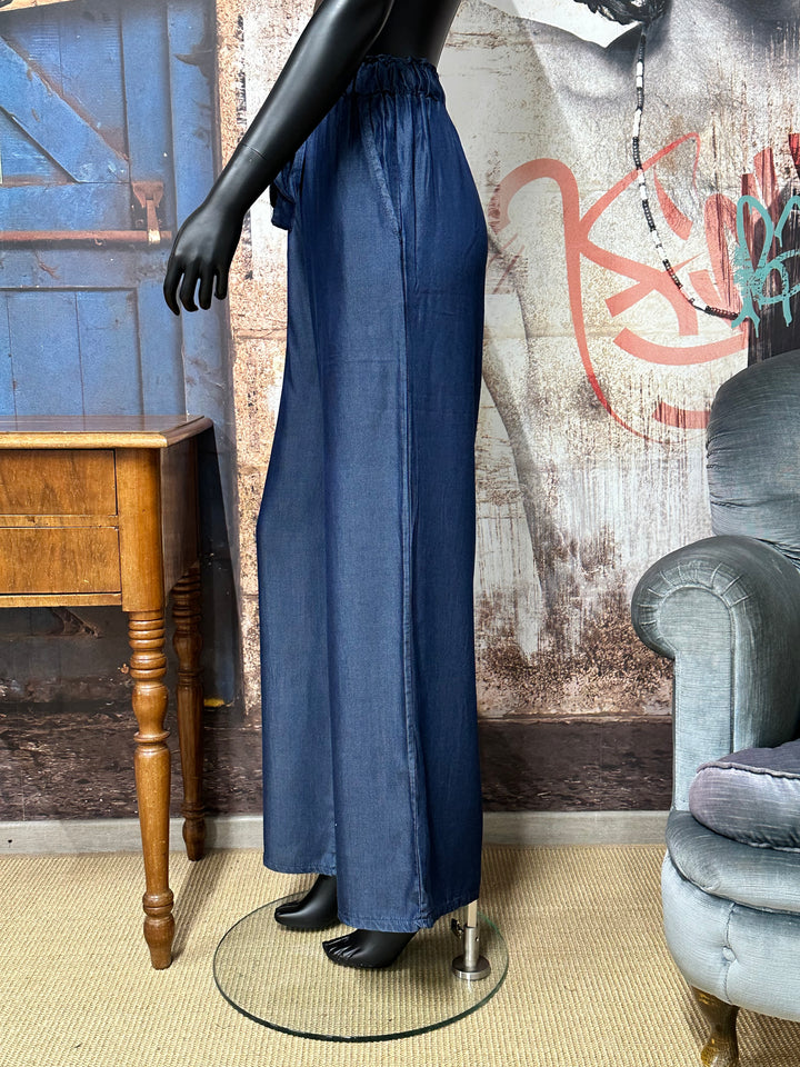 Pantalon taille élastique large & fluide (36/38) MADE IN ITALY