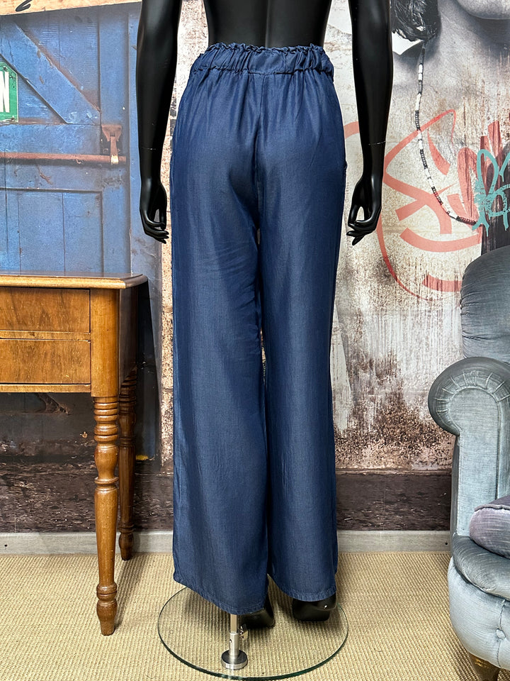Pantalon taille élastique large & fluide (36/38) MADE IN ITALY