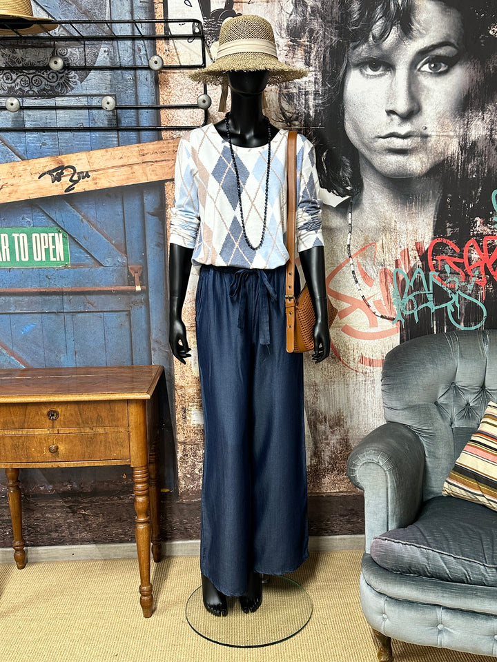 Pantalon taille élastique large & fluide (36/38) MADE IN ITALY