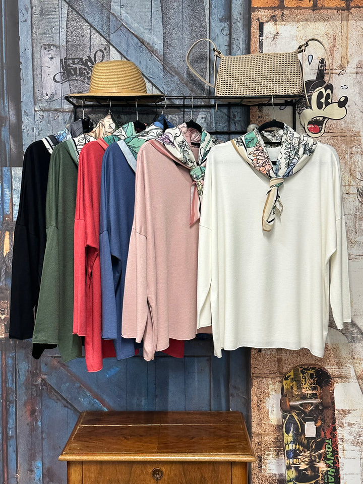 Pull uni oversize & foulard assorti (42/48) MADE IN ITALY