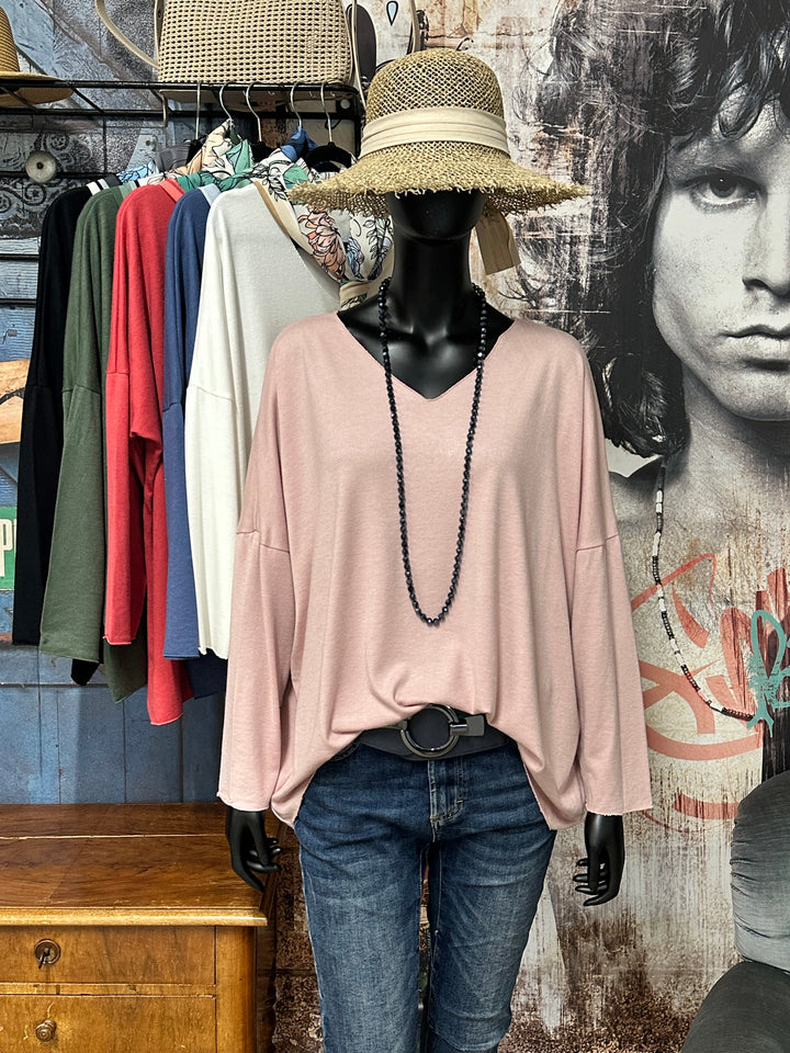 Pull uni oversize & foulard assorti (42/48) MADE IN ITALY