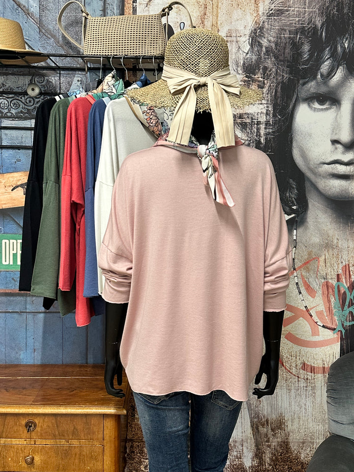 Pull uni oversize & foulard assorti (42/48) MADE IN ITALY