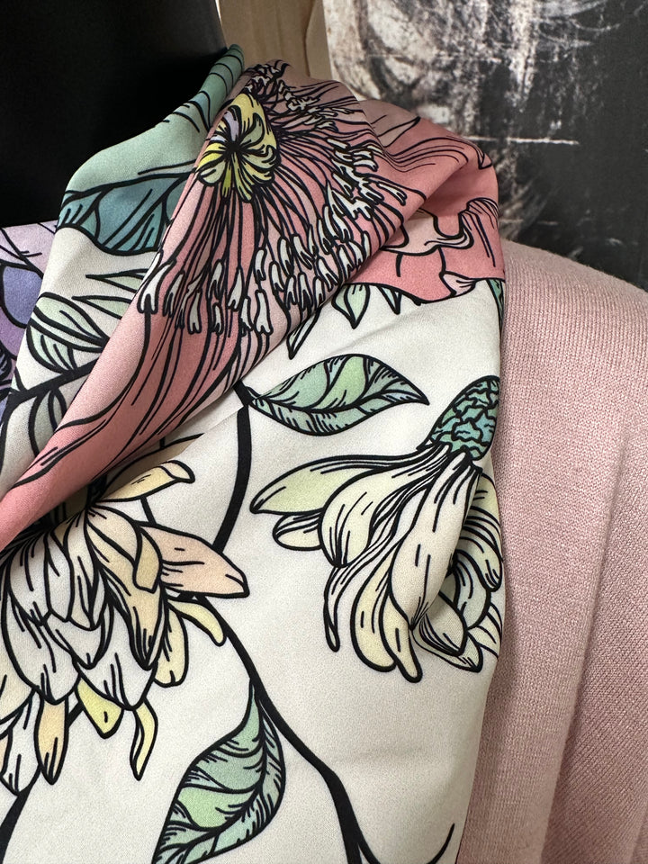 Pull uni oversize & foulard assorti (42/48) MADE IN ITALY