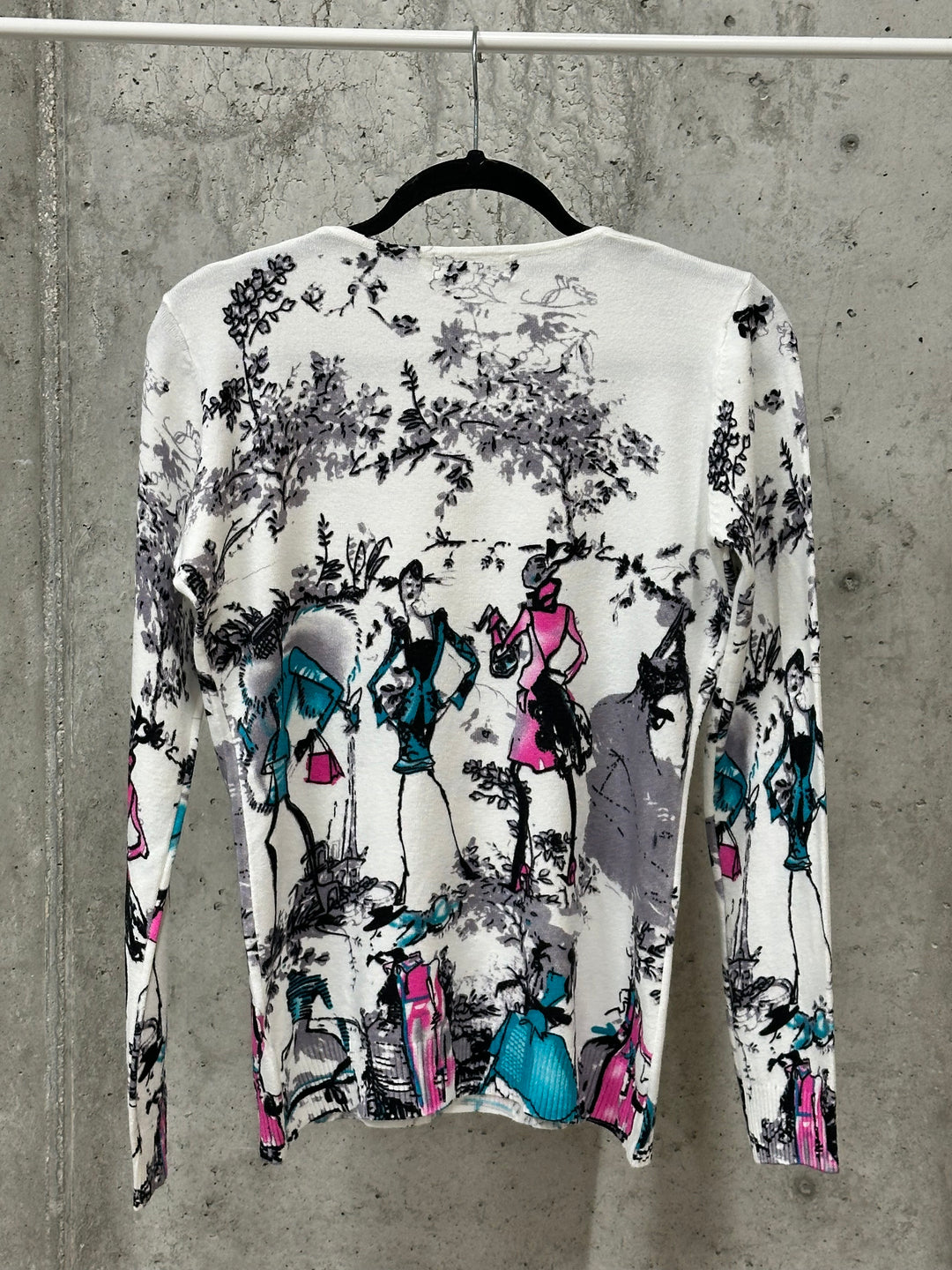 Pull col V imprimé coloré "graphique" 36 ➡️ 42