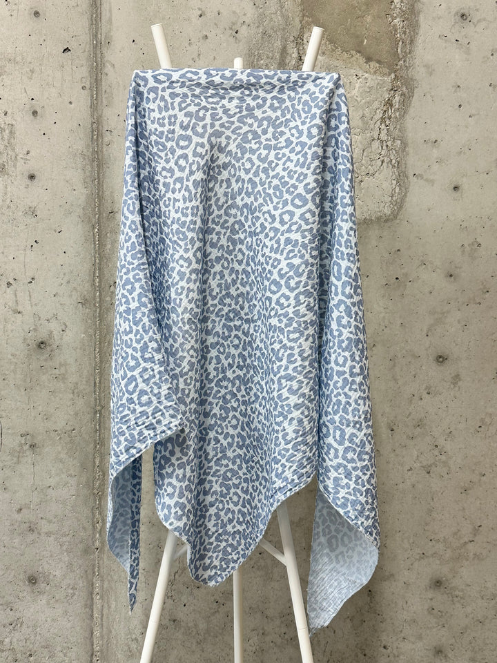 Dreieckstuch „Leopard“ aus 100 % Baumwolle, MADE IN ITALY