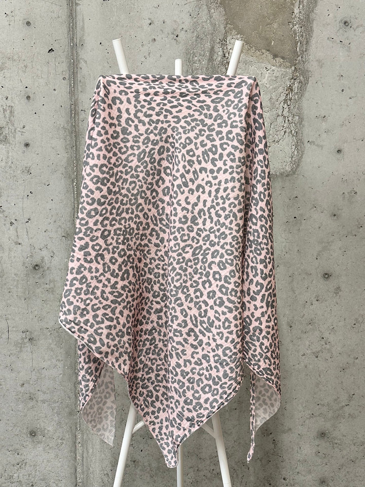 Dreieckstuch „Leopard“ aus 100 % Baumwolle, MADE IN ITALY