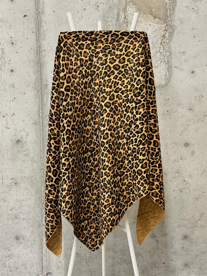 Dreieckstuch „Leopard“ aus 100 % Baumwolle, MADE IN ITALY