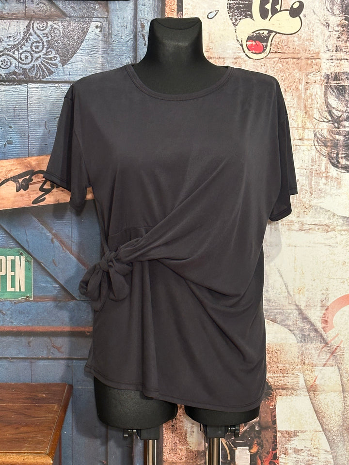 T-Shirt zum Binden antrazit