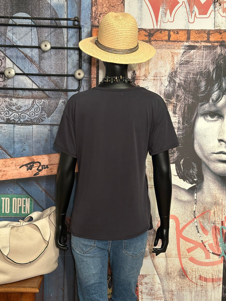 T-Shirt zum Binden antrazit
