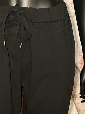 Pantalon/jogg taille élastique + SIZE noir