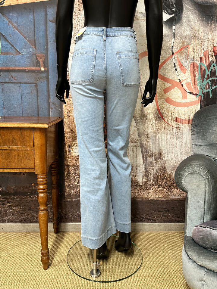 Jeans mit weitem Bein im Retro-Look und bequemer Passform (36 ➡️ 44)