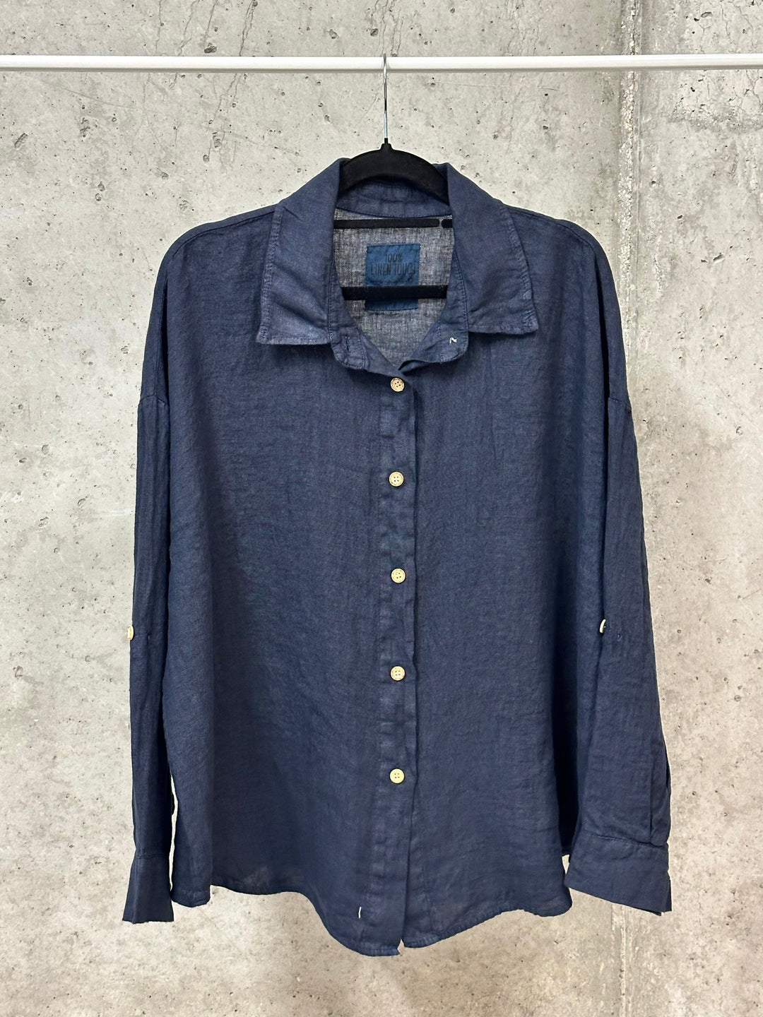 Oversize-Bluse aus 100 % Leinen (38/44) MADE IN ITALY